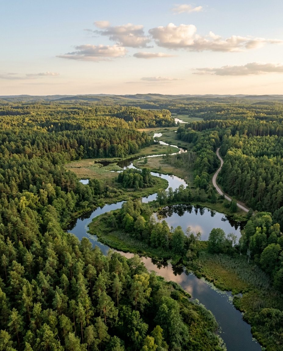 Krajobraz regionu Bory Tucholskie